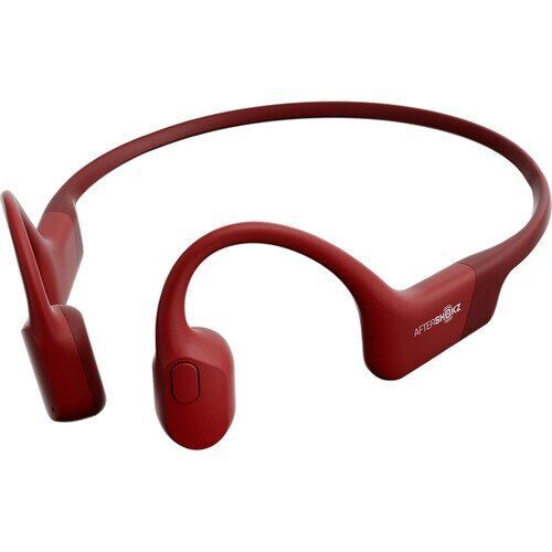 Shokz Openrun Bone Conduction Open-Ear Endurance Bluetooth Headset Red