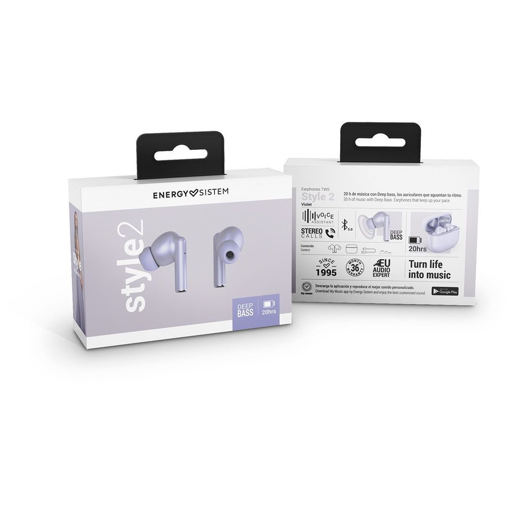 Energy Sistem Style 2 TWS Bluetooth Headset Violet