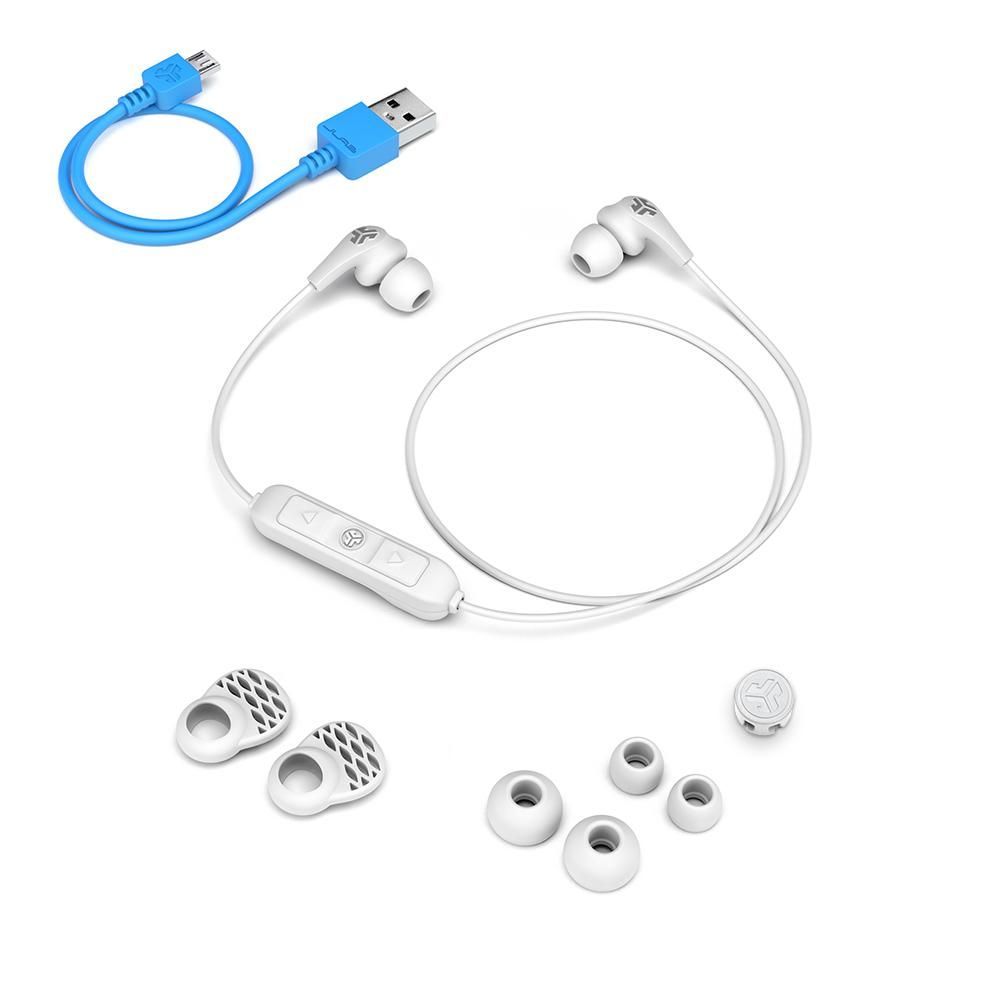 JLab JBuds Pro Signature Earbuds Bluetooth Headset White/Grey