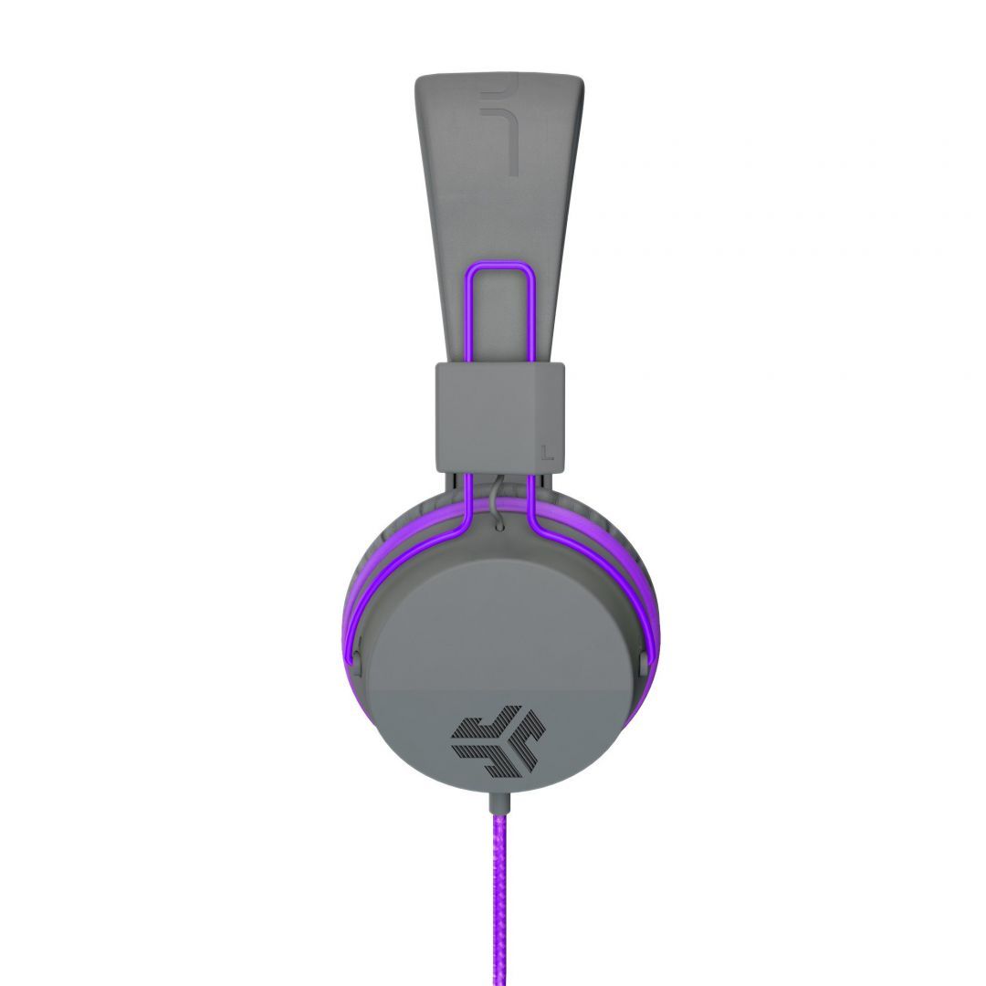 JLab JBuddies Studio On-Ear Folding Headset Graphite/Purple