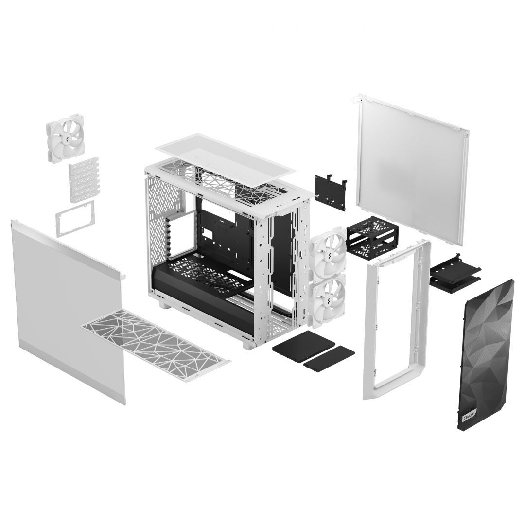 Fractal Design Meshify 2 Lite Tempered Glass White