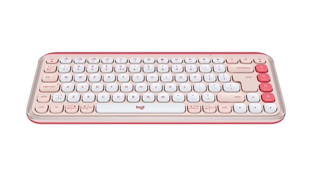 Logitech Pop Icon Wireless Keyboard Pink US