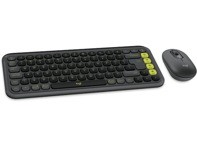 Logitech Pop Icon Wireless Keyboard Combo Graphite US