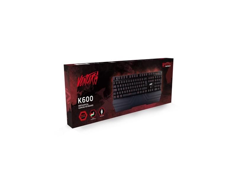 Ventaris K600 Brown mechanical Gamer billentyűzet Black HU