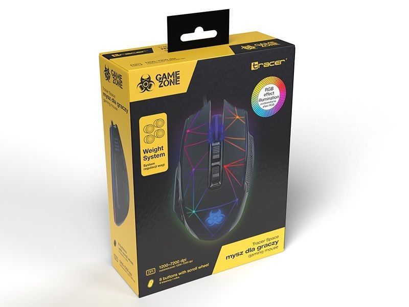 Tracer GameZone Space Gaming mouse Black