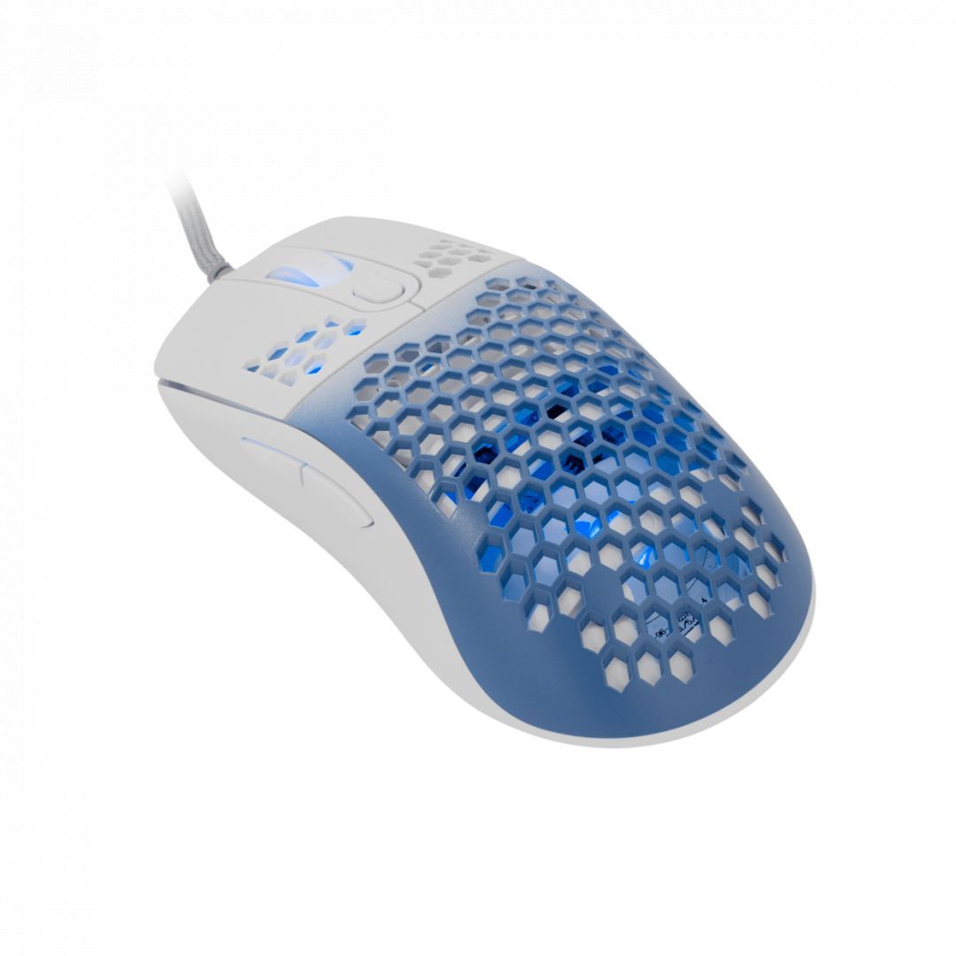 White Shark GMP-2201 Megalodon Gaming mouse + egérpad Set Blue/White