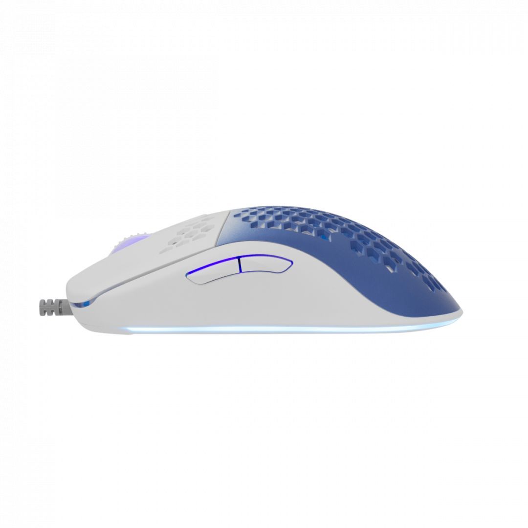 White Shark GMP-2201 Megalodon Gaming mouse + egérpad Set Blue/White