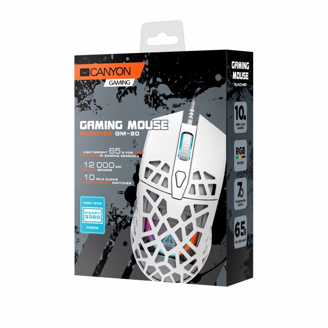 Canyon CND-SGM20W Gaming mouse White