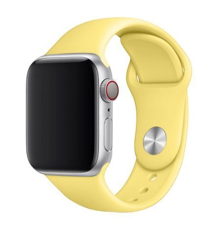 FIXED szilikon sportos óraszíj Apple Watch 38/40/41mm-es okosórákhoz, sárga