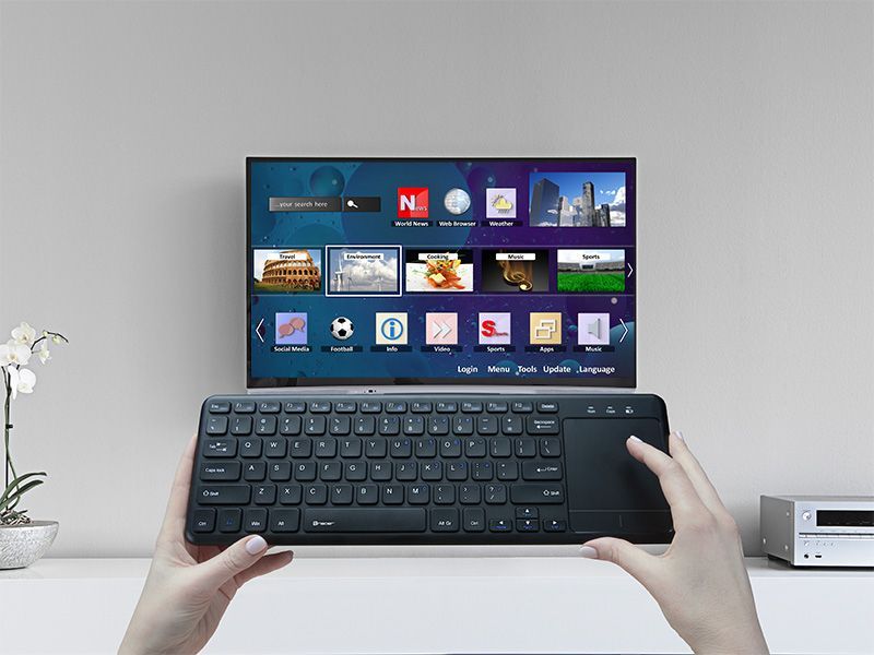 Tracer Smart Wireless keyboard with touchpad Black US