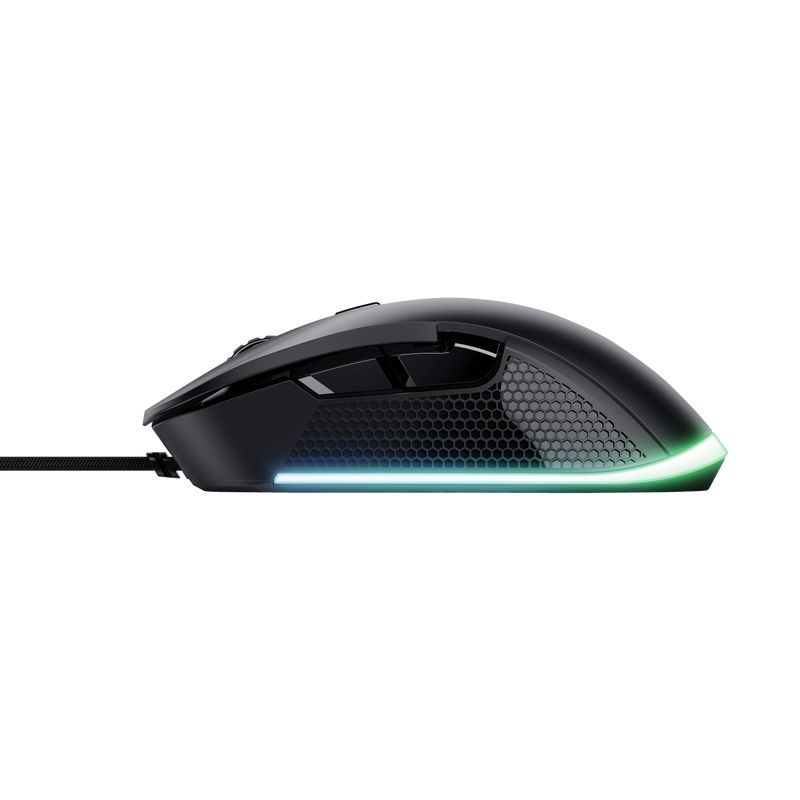 Trust GXT 922 YBAR Illuminated RGB Gaming Mouse Black