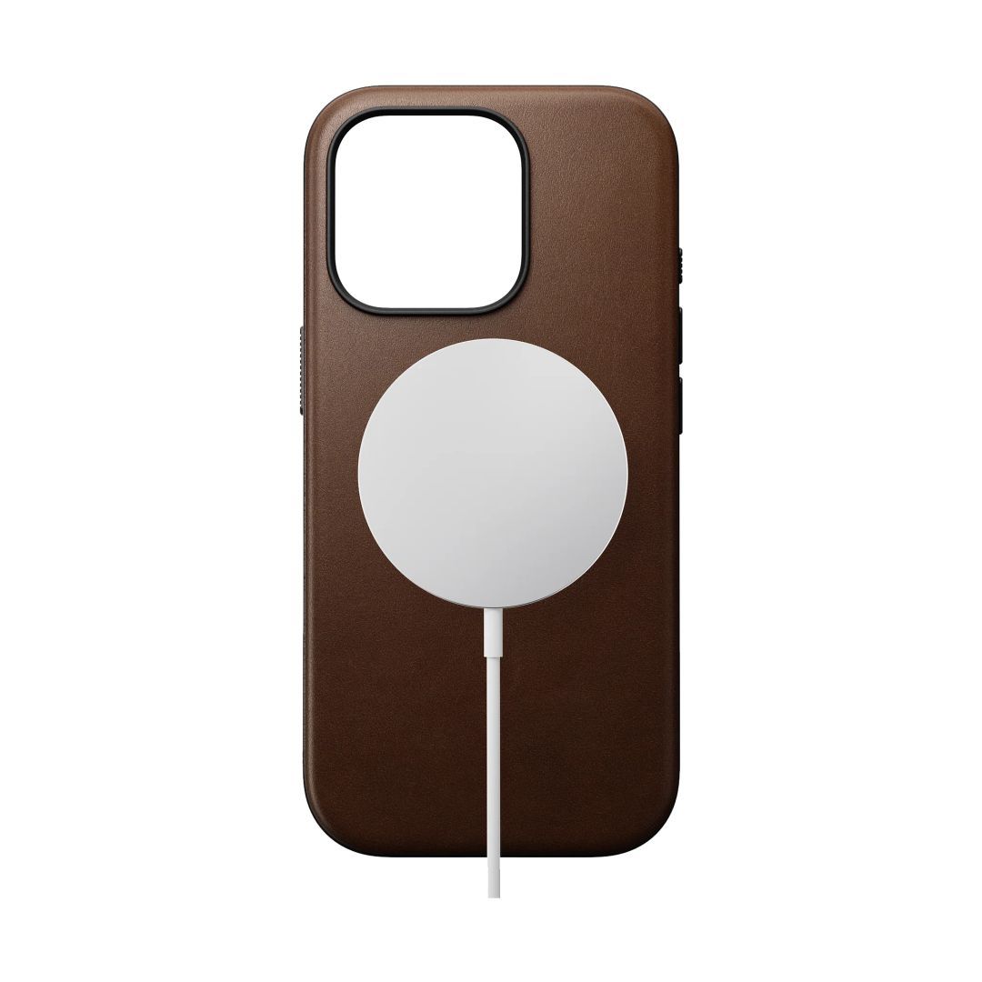 Nomad Modern Leather case iPhone 16 Pro Brown