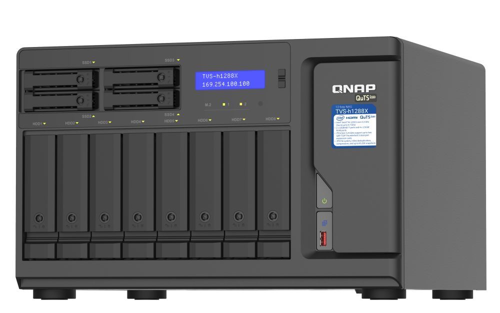 QNAP NAS TVS-H1688X-W1250-32G (32GB) (8xHDD + 4xSSD + 2xM.2 SSD)