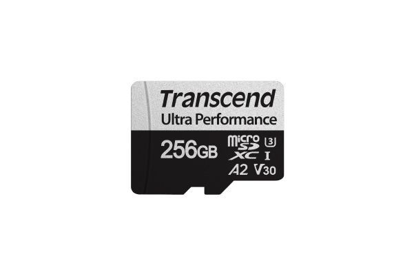 Transcend 256GB microSDXC USD340S Class 10 U3 V30 A2 + adapterrel