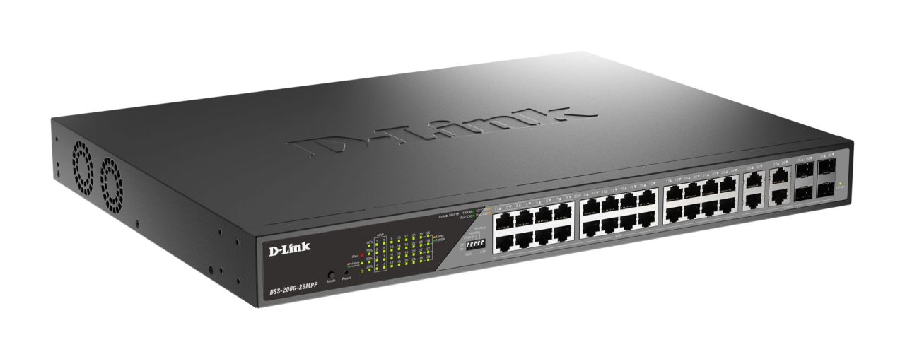 D-Link DSS-200G-28MPP 28-Port Gigabit Ethernet Surveillance Switches