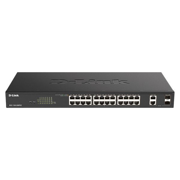 D-Link DGS-1100-26MPV2 Smart Managed 26-Port Gigabit PoE Switch