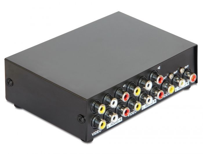 DeLock Audio/Video 4 port manual bidirectional Switch