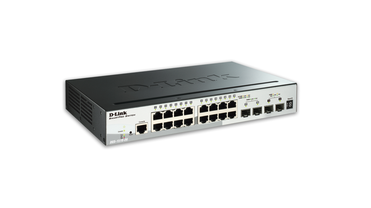 D-Link DGS-1510-20 20 Port Gigabit SmartPro Switch