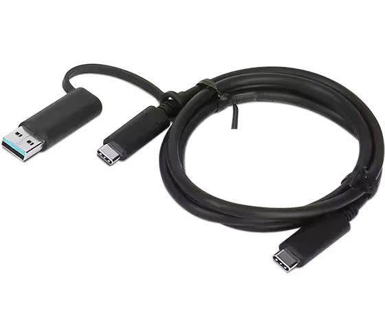 Lenovo Hybrid USB-C with USB-A Cable 1m Black