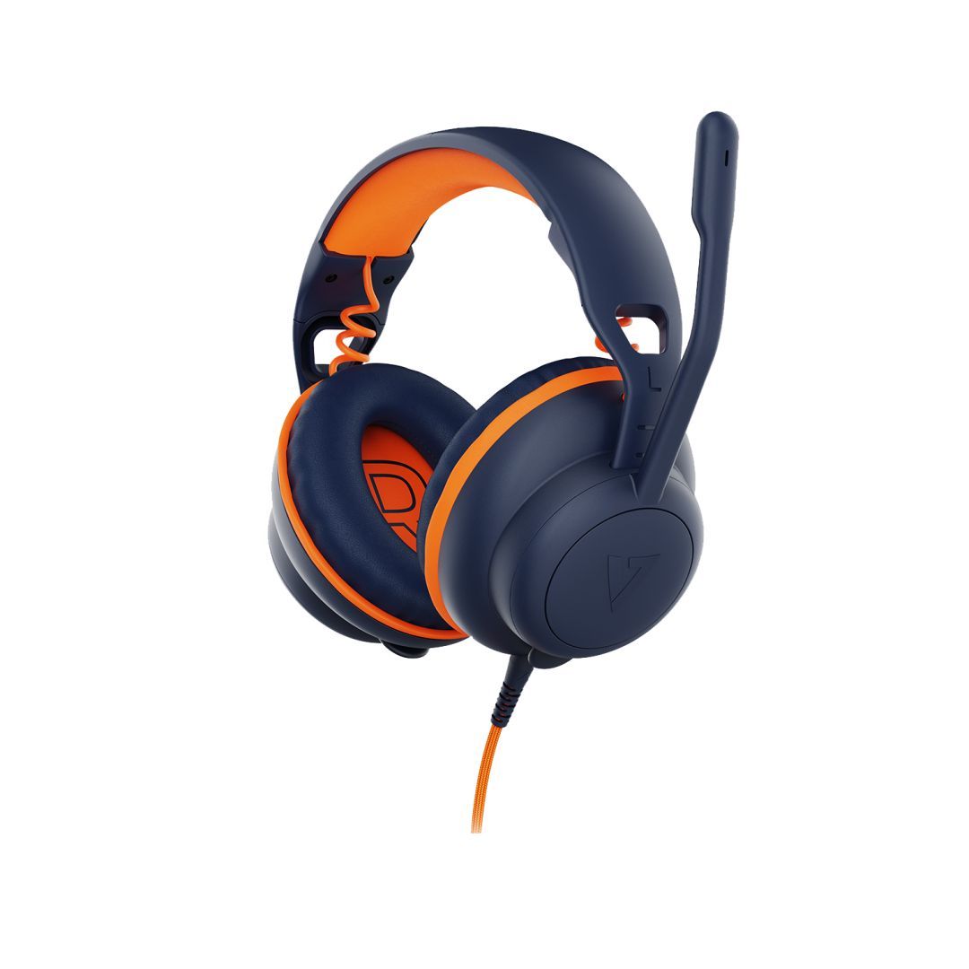 V7 HU590E V7 Safe Sound 2 Over-Ear Education Headset Dark Blue/Orange