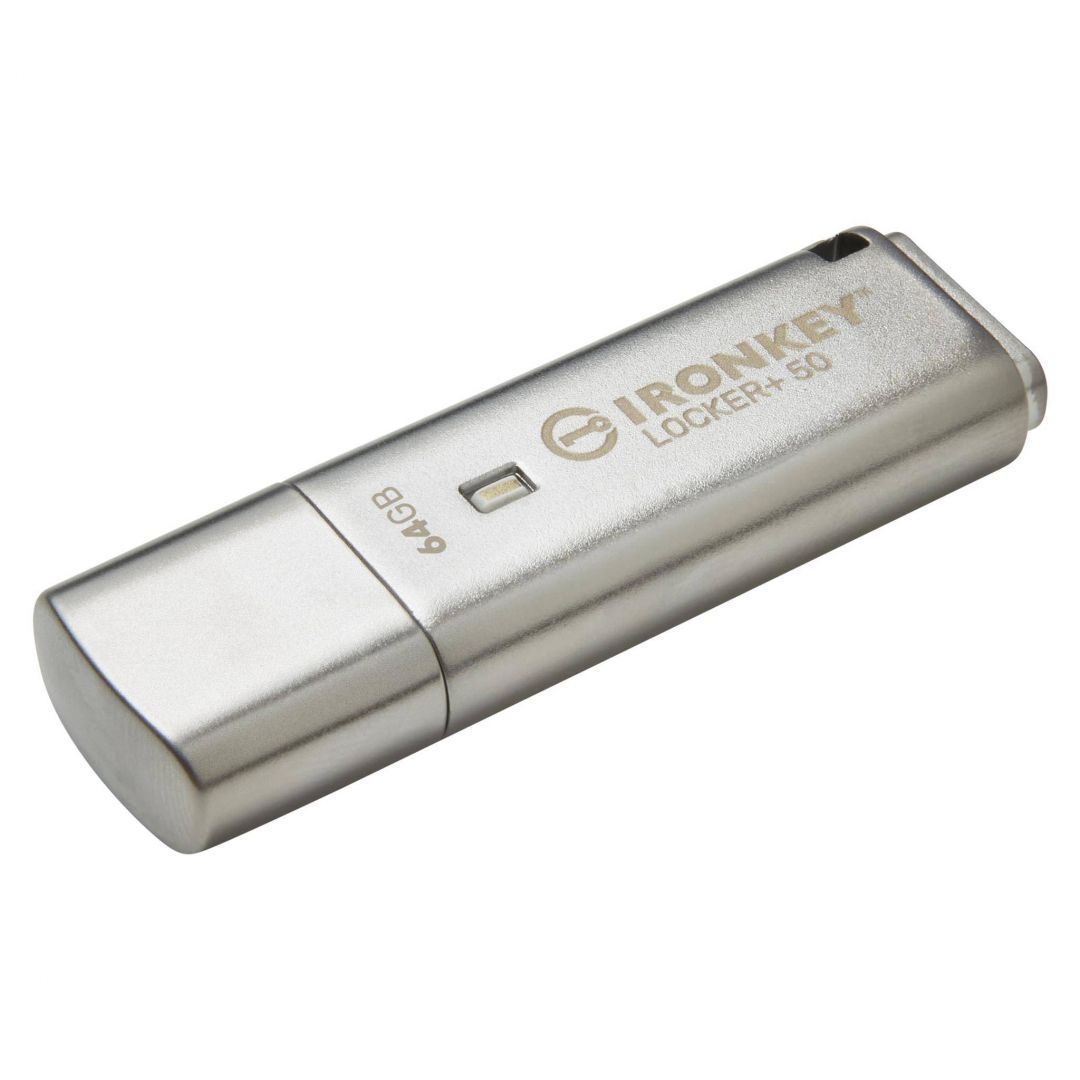 Kingston 64GB Ironkey Locker+50 USB3.2 Silver