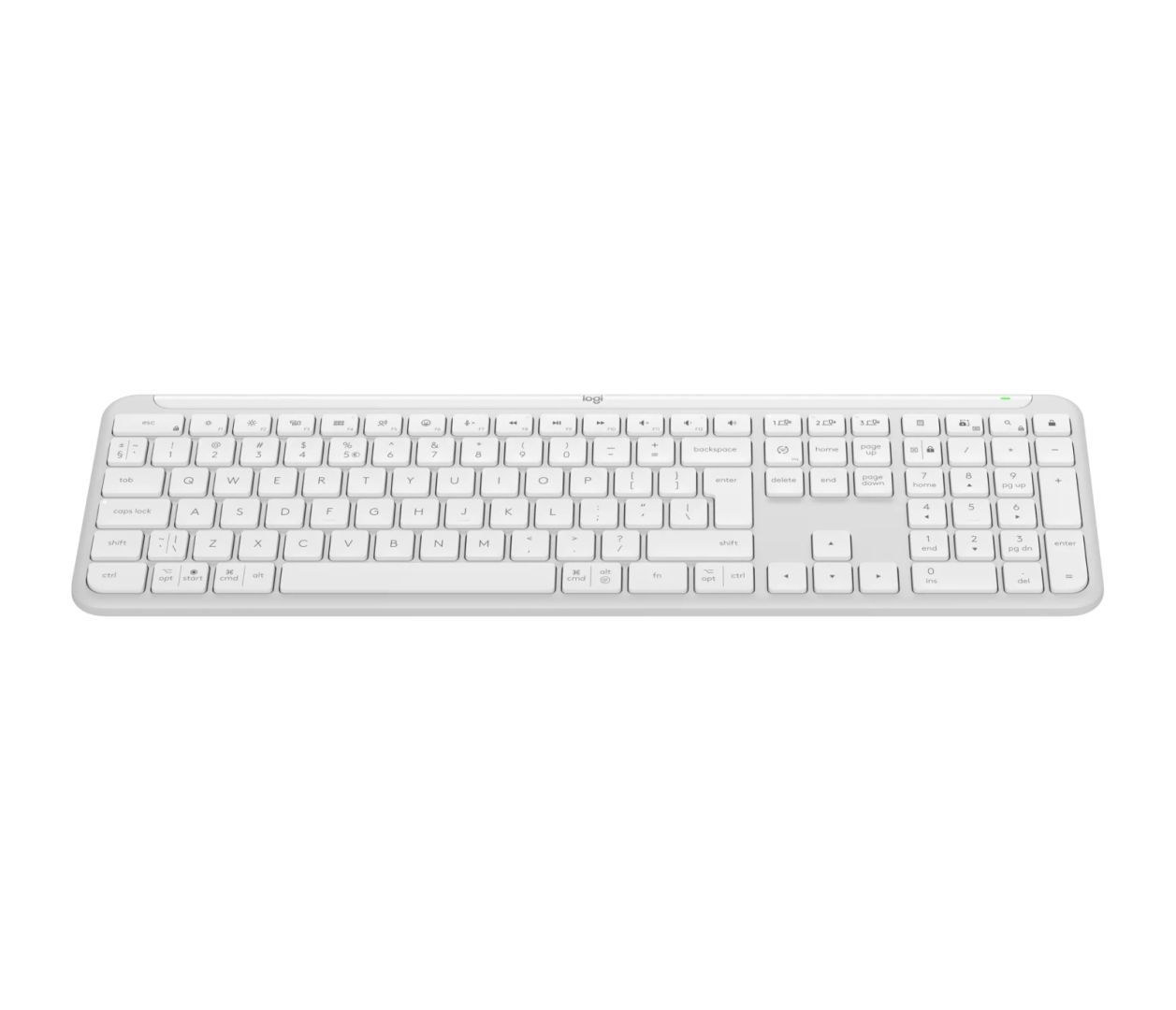 Logitech K950 Signature Slim Wireless Bluetooth Keyboard Combo Off White US