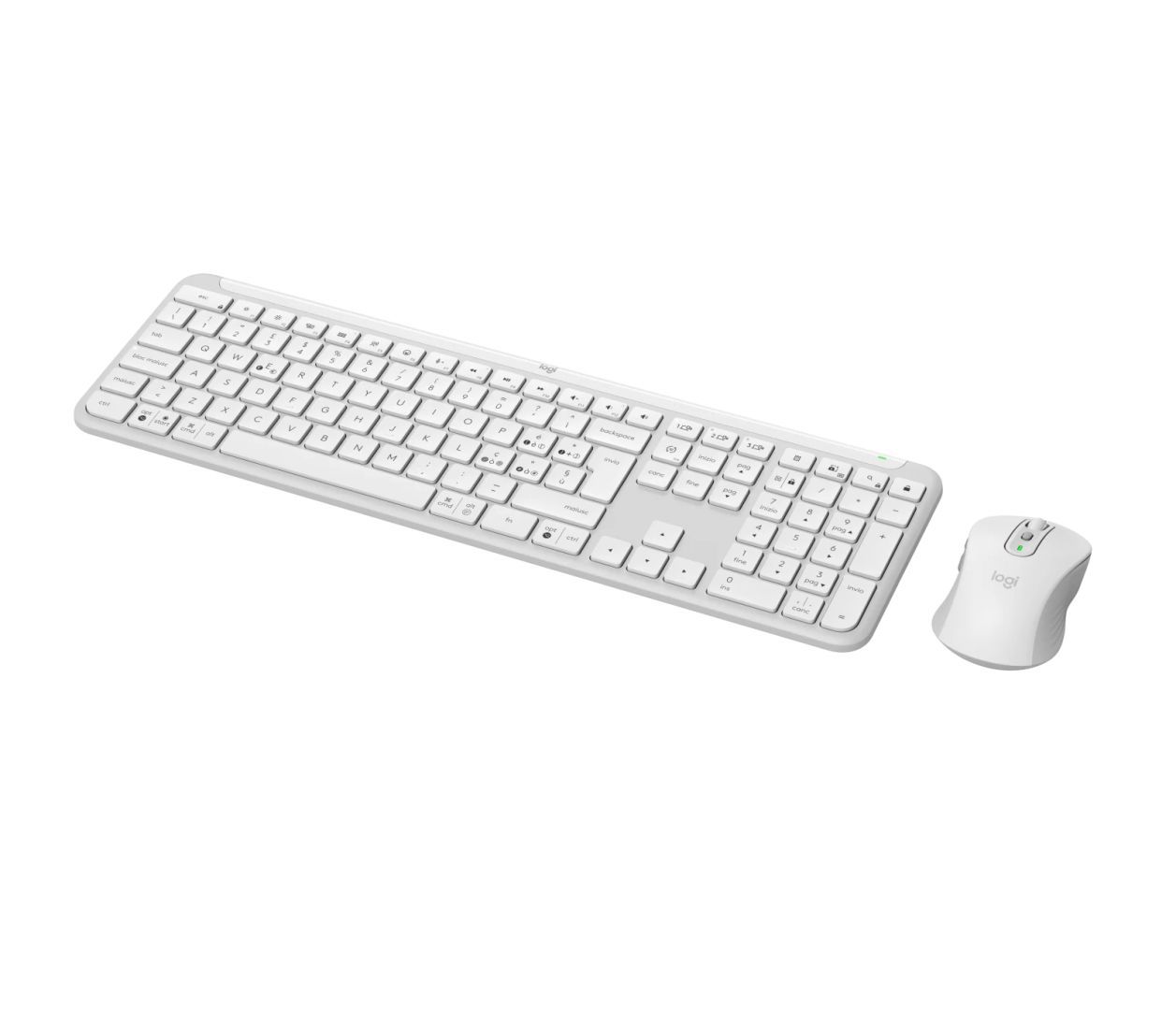 Logitech MK950 Signature Slim Wireless Bluetooth Keyboard Combo Off White US