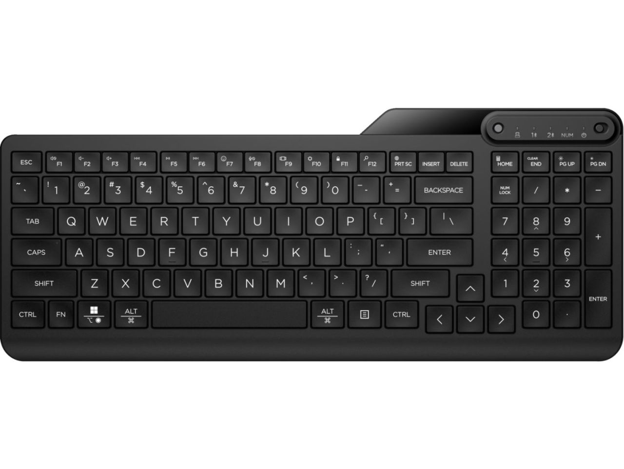 HP 475 Dual-Mode Wireless Bluetooth Keyboard Black HU