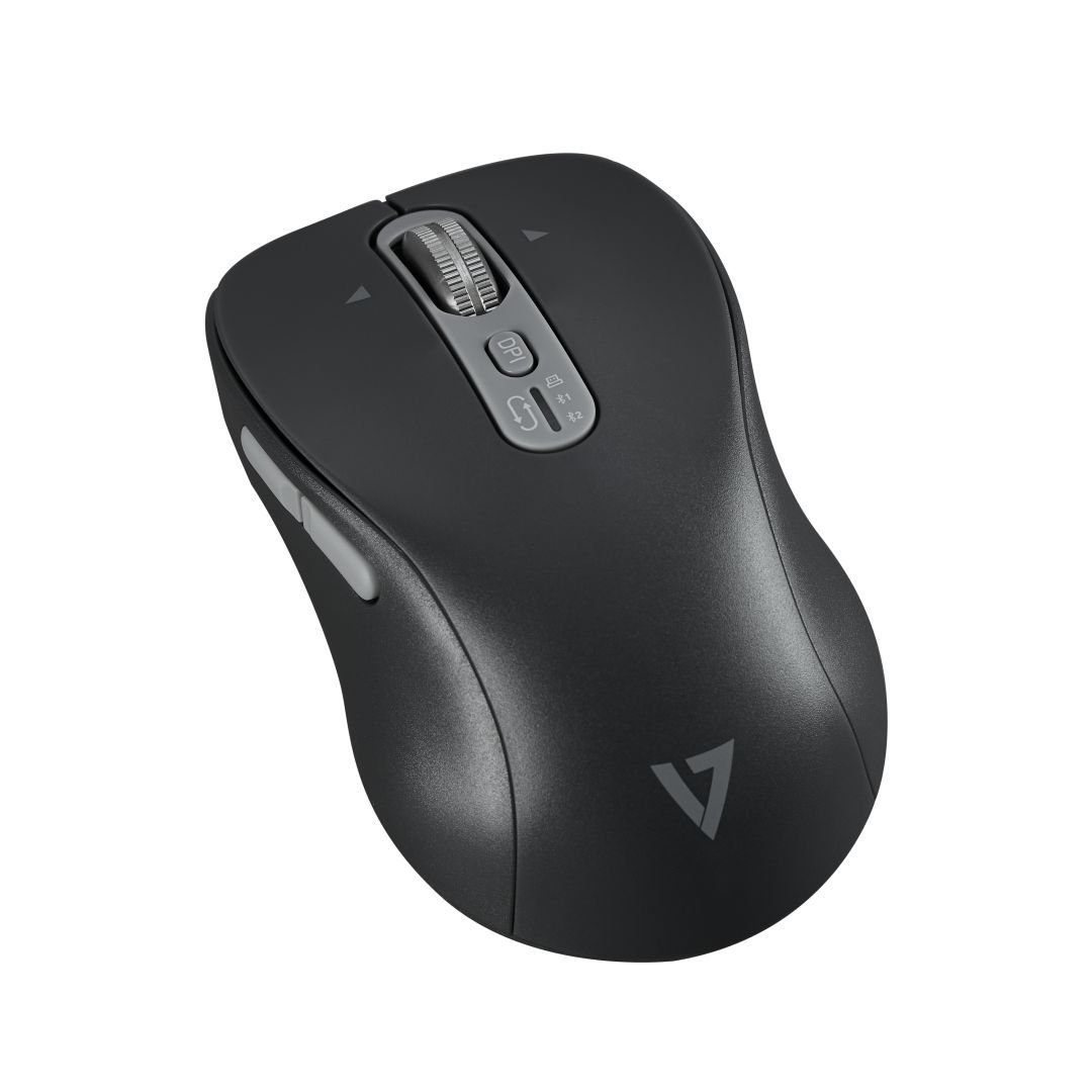 V7 MW600BT Dual Mode Bluetooth 2.4Ghz Fast Side Scroll Mouse Black