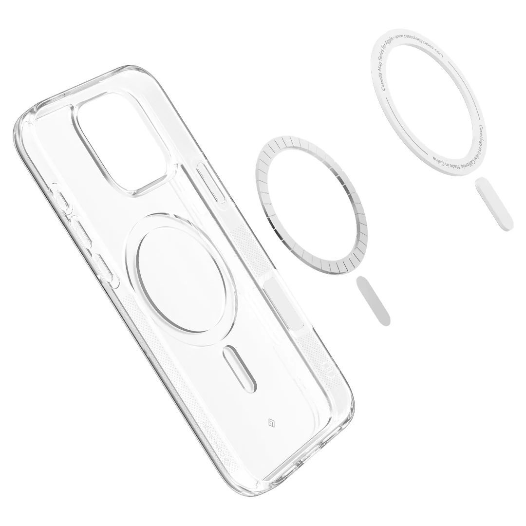 Spigen Caseology Capella MagSafe case iPhone 16 Pro Clear White