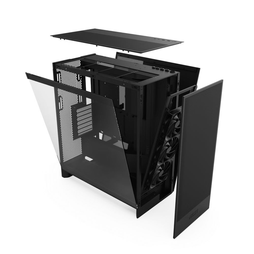 NZXT H7 Flow (2024) Tempered Glass Matte Black