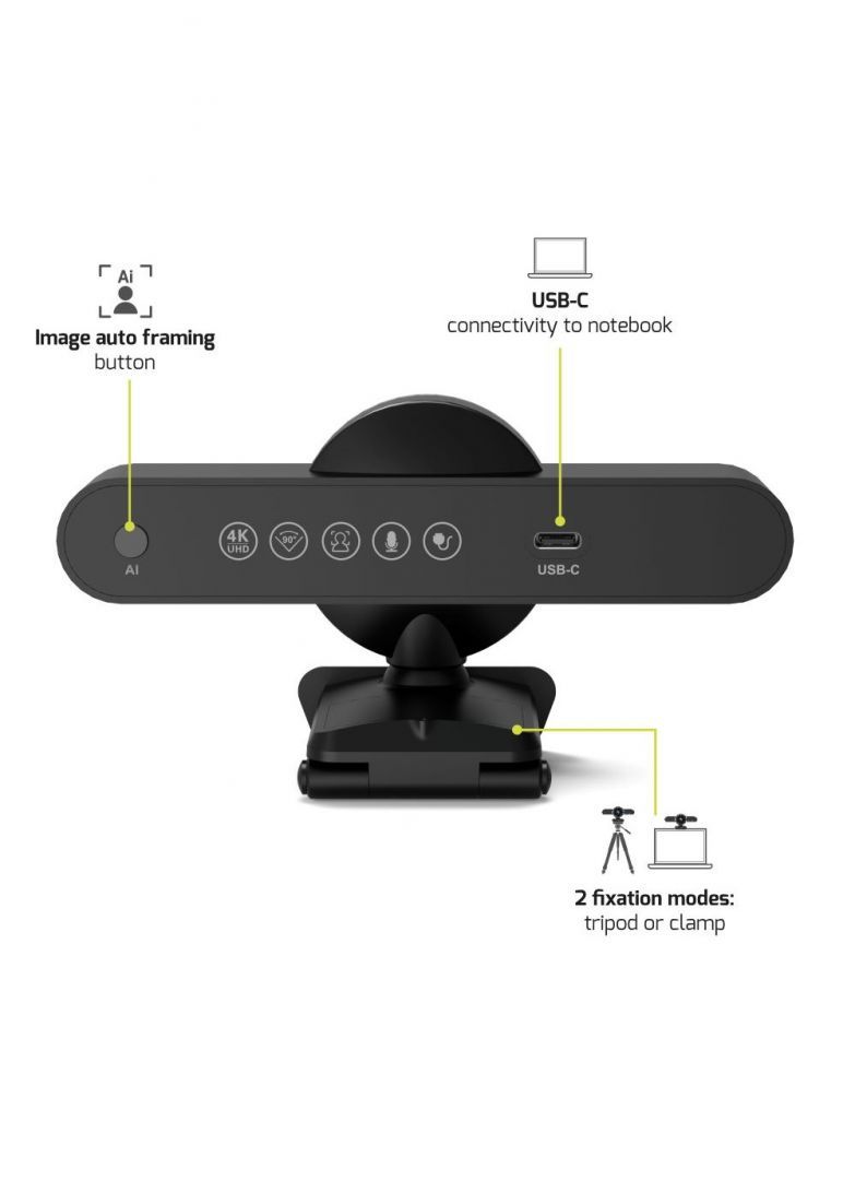 Port Designs Mini 4K Conference Black