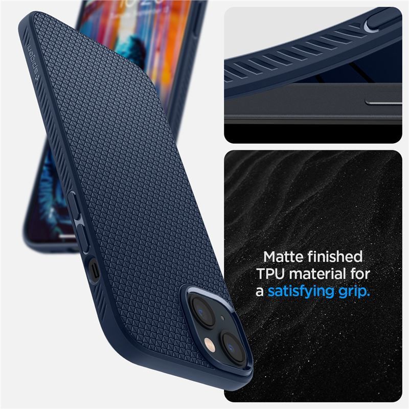 Spigen Liquid Air, navy blue - iPhone 14