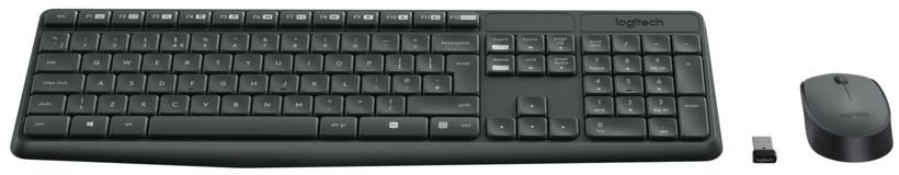 Logitech MK235 Wireless Combo billentyűzet + egér Black DE