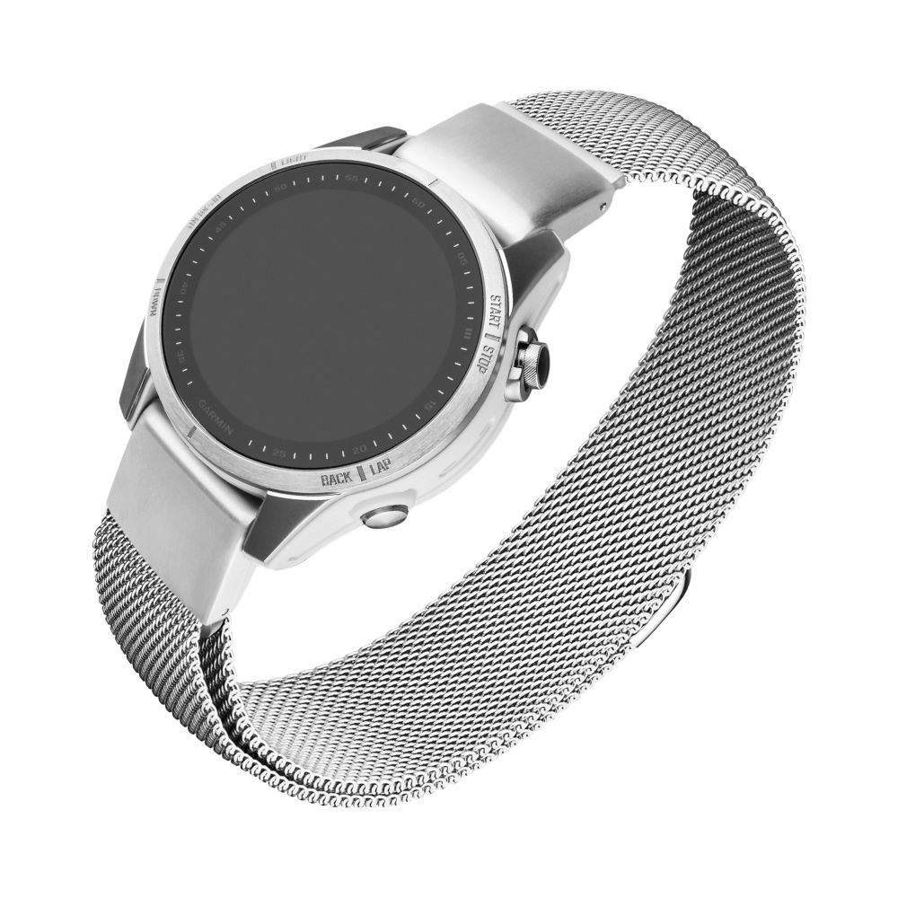 FIXED Mesh szíj Garmin QuickFit 20mm, Silver