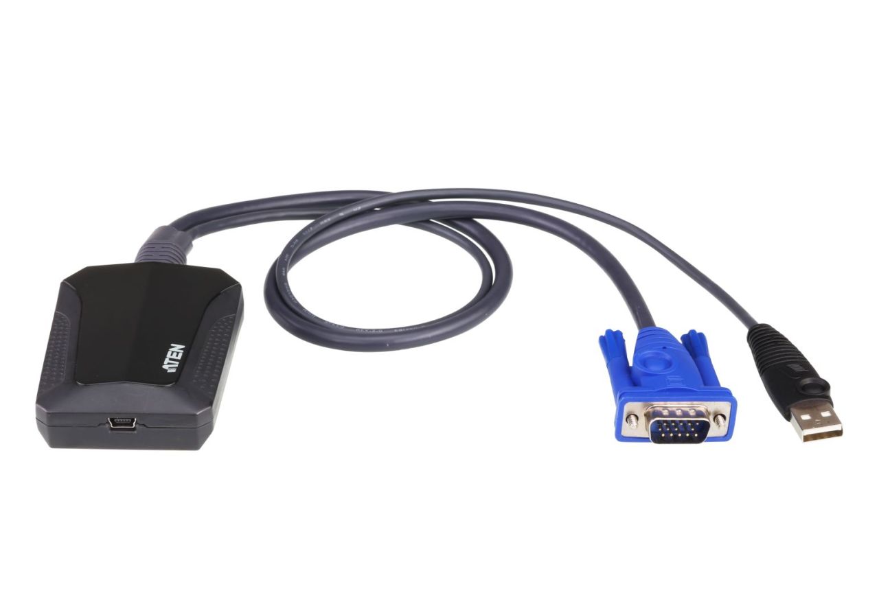 ATEN Laptop USB KVM Console Crash Cart Adapter Black