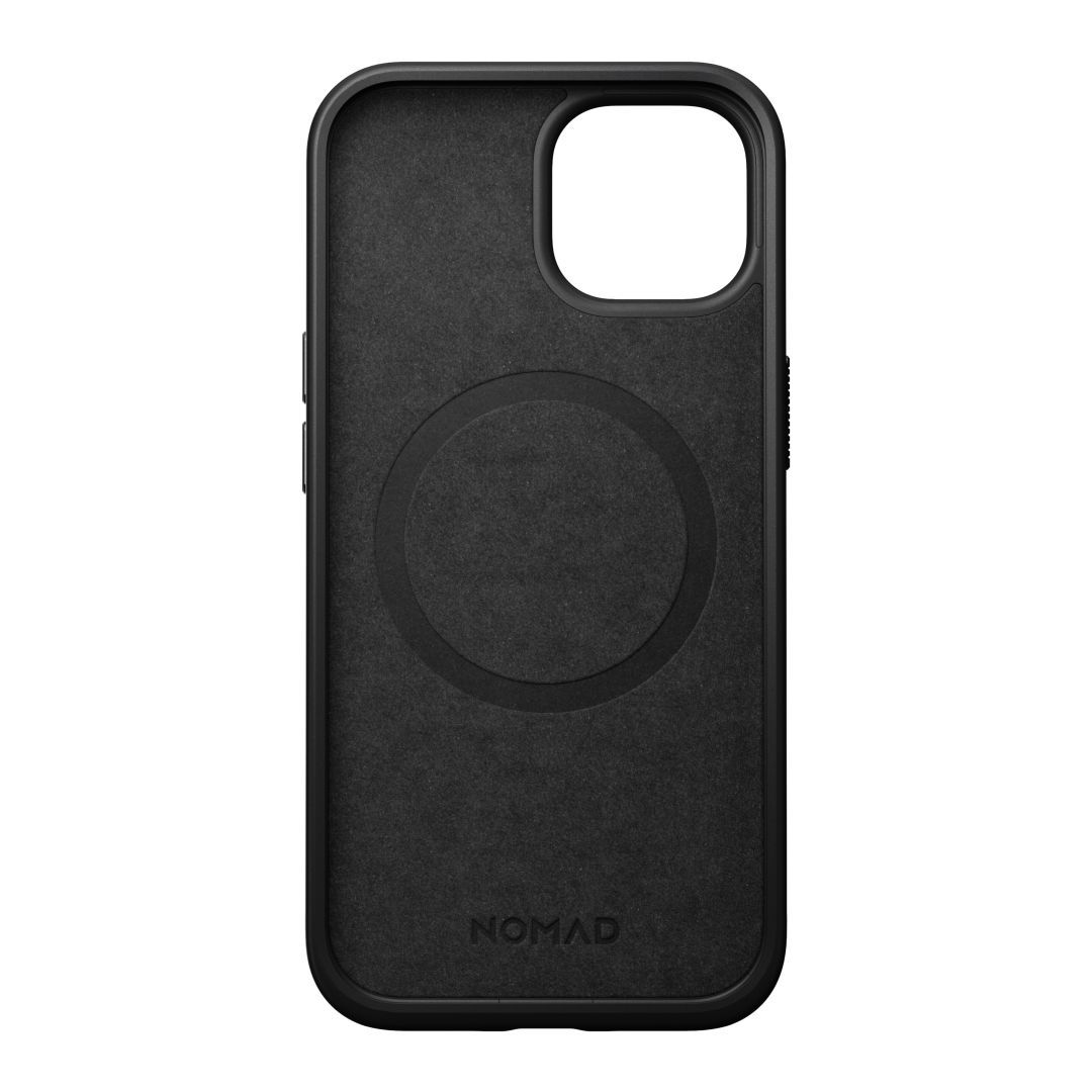 Nomad iPhone 15 Modern Leather Case Black