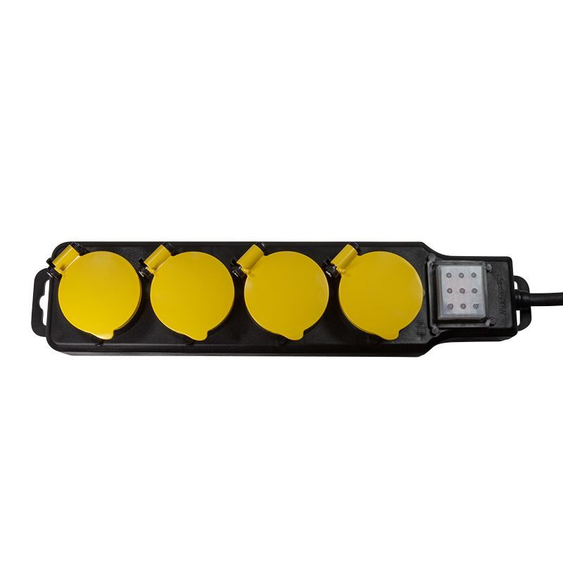 Logilink Hálózati Elosztó Kapcsolóval 4DIN 1,5m Black/Yellow