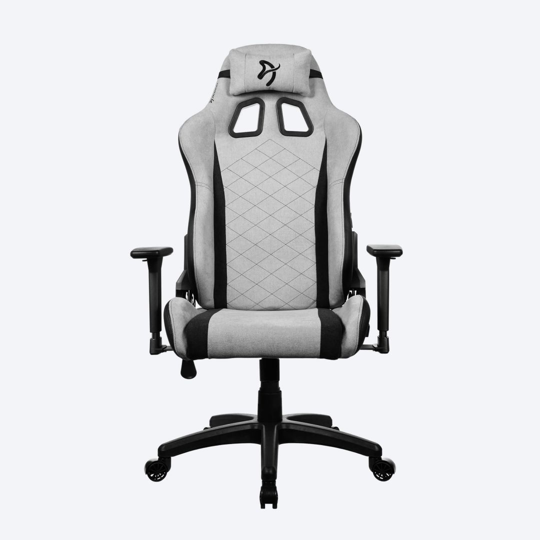 Arozzi Avanti Soft Fabric Gaming Chair Light Grey