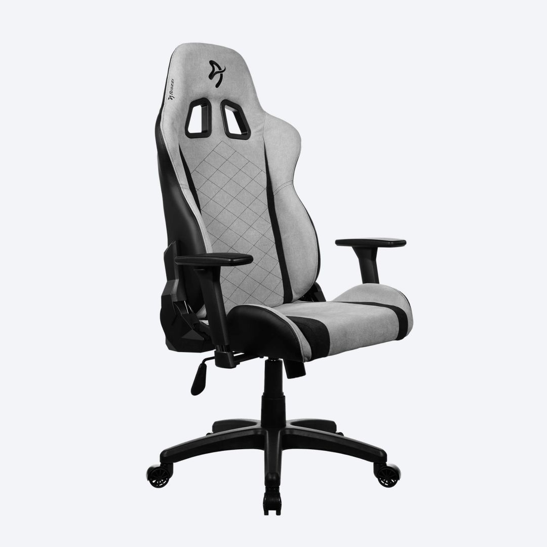 Arozzi Avanti Soft Fabric Gaming Chair Light Grey