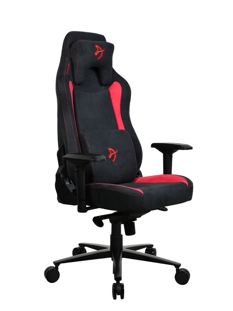 Arozzi Vernazza Supersoft Fabric Gaming Chair Black/Red