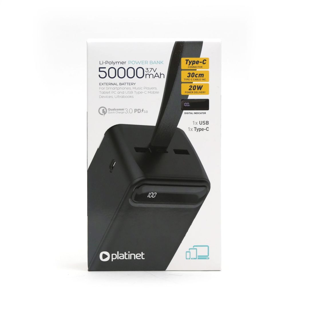 Platinet PMPB5020B 50000mAh PowerBank Black