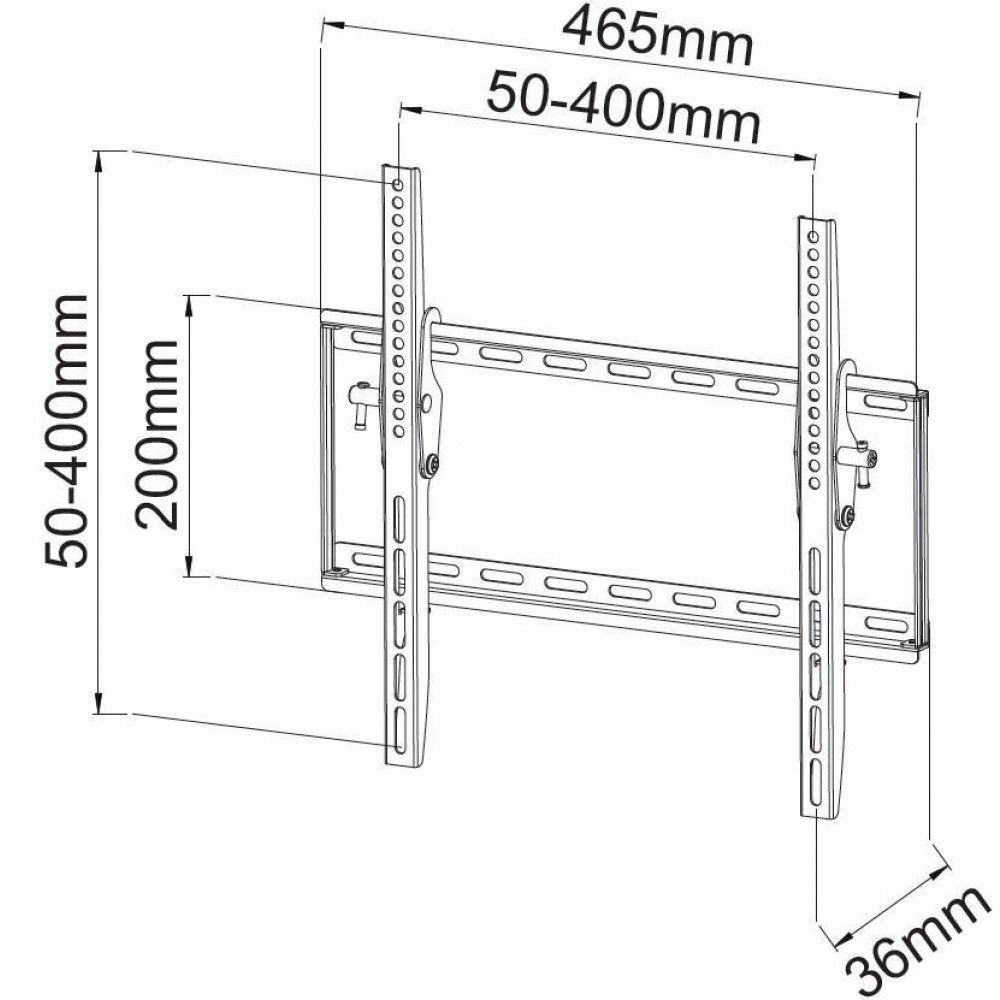 TECHLY 23"-55" Tilt Wall Mount for LED LCD TV Black