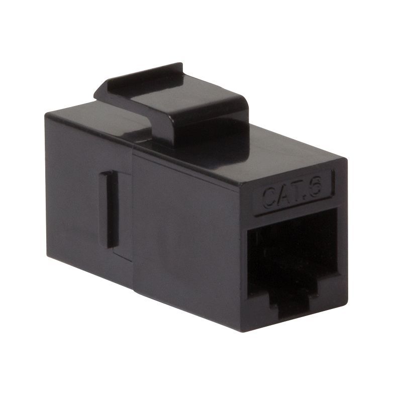 Logilink Cat.6 Keystone Inline Coupler UTP, 14.5 mm width Black