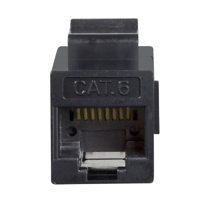 Logilink Cat.6 Keystone Inline Coupler UTP, 14.5 mm width Black