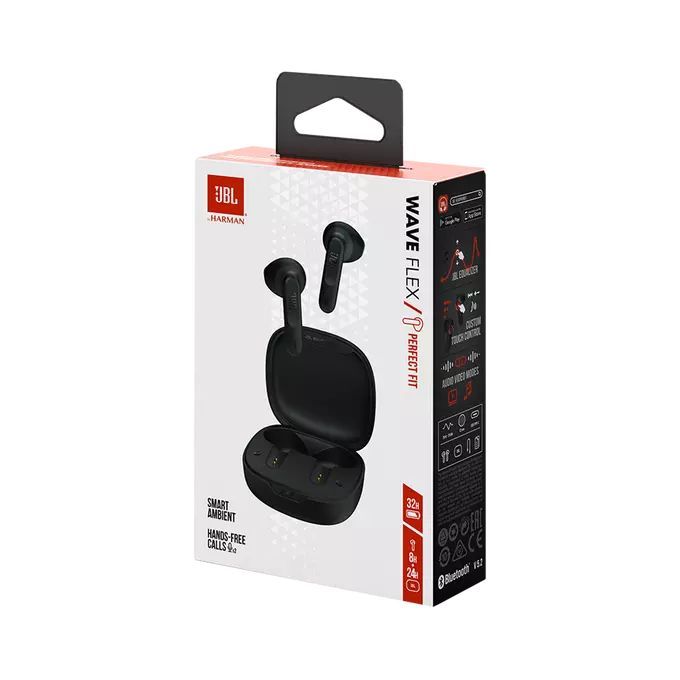 JBL Wave Flex TWS Bluetooth Headset Black