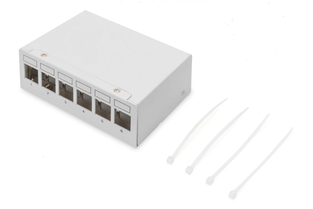 Digitus 6-port Patch Panel 1U Grey