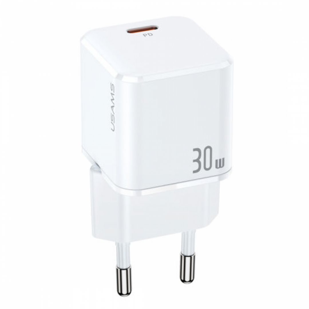 Usams T45 30W Super Si Mini PD Fast Charger White