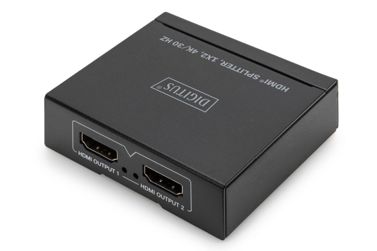 Digitus DS-45340 HDMI Splitter 1x2, 4K/30Hz Black