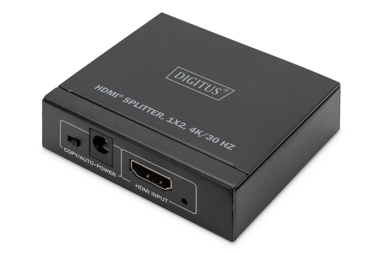 Digitus DS-45340 HDMI Splitter 1x2, 4K/30Hz Black